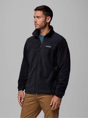 Columbia Men’s Full Zip Fleece jacket pocket 90s y2k style outdoor hiking active